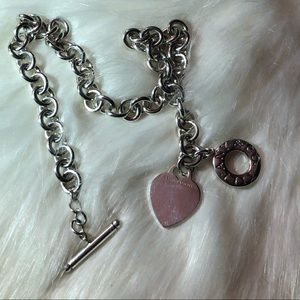 💕👑Tiffany Heart Tag Toggle Necklace👑💕